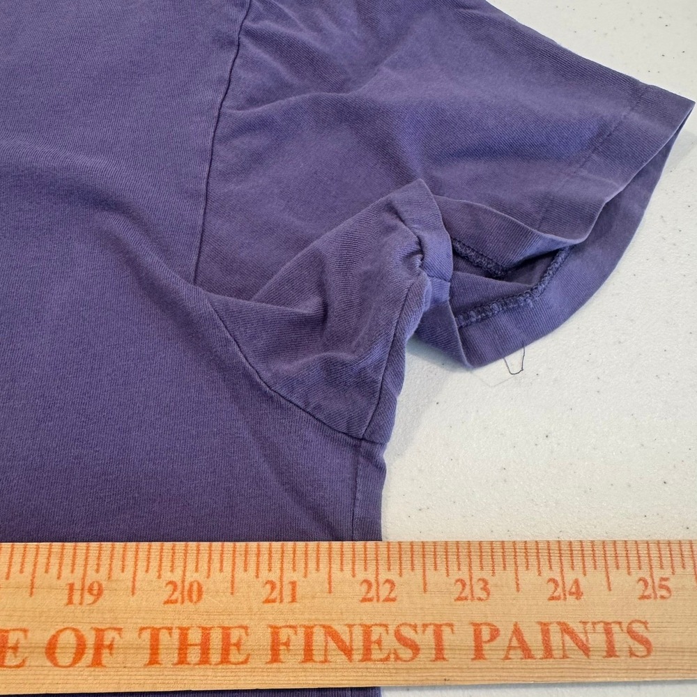 Polo Ralph Lauren Mens Purple Short Sleeve T-Shirt Orange Pony Logo Size Medium - Picture 4 of 6